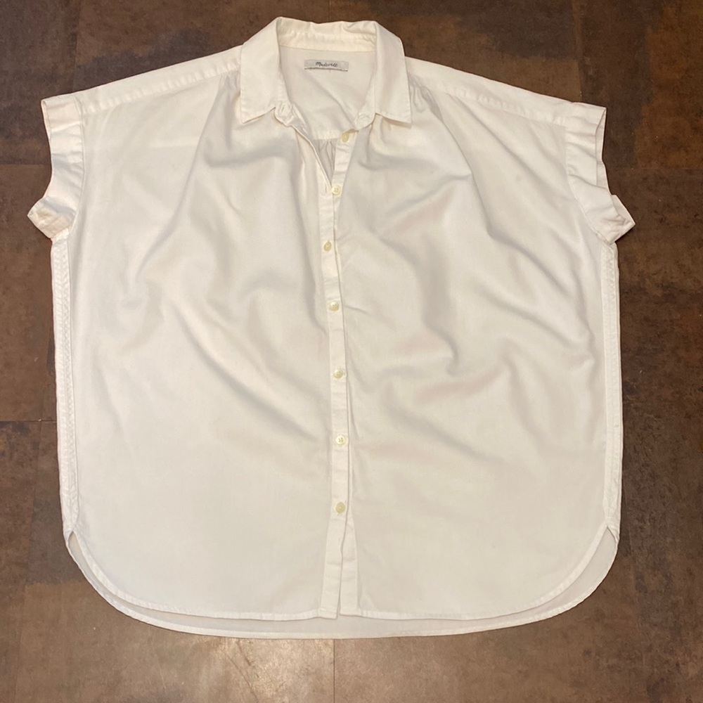 Madewell pop over blouse size medium
